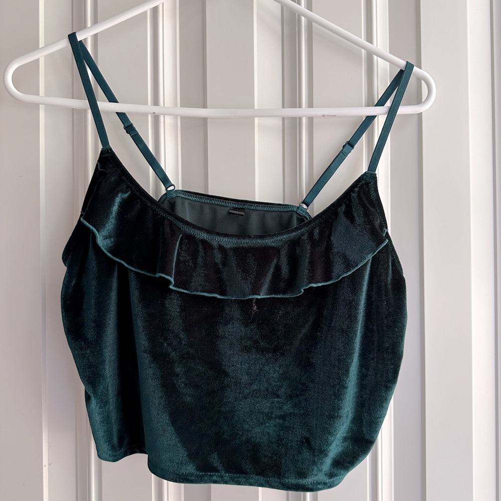 Green velvet lounge set
